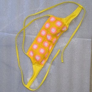 Wild fable crocheted bikini top size small